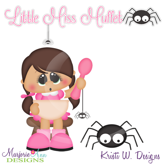 Little Miss Muffet SVG Cutting Files Includes Clipart - Click Image to Close
